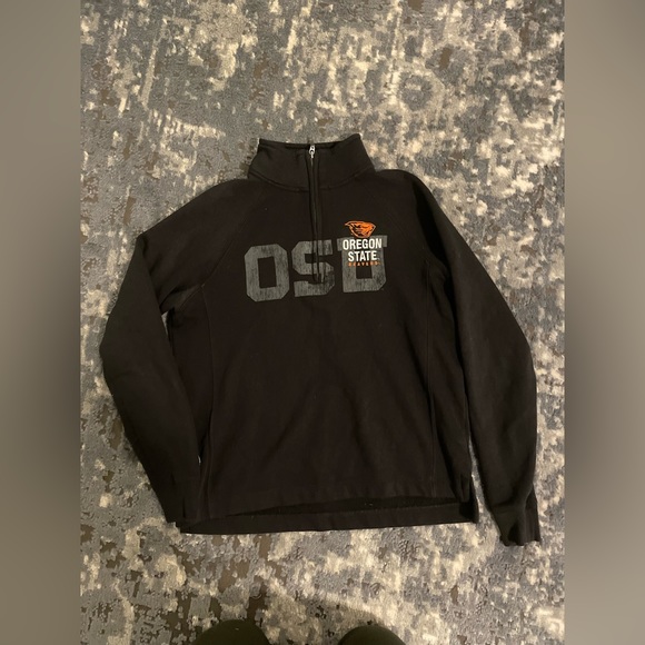 Oregon State University Black quarter zip sweatshirt - Picture 3 of 7